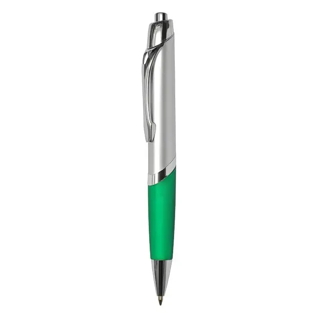 Ручка пластиковая Серебристый Зеленый 3871-03