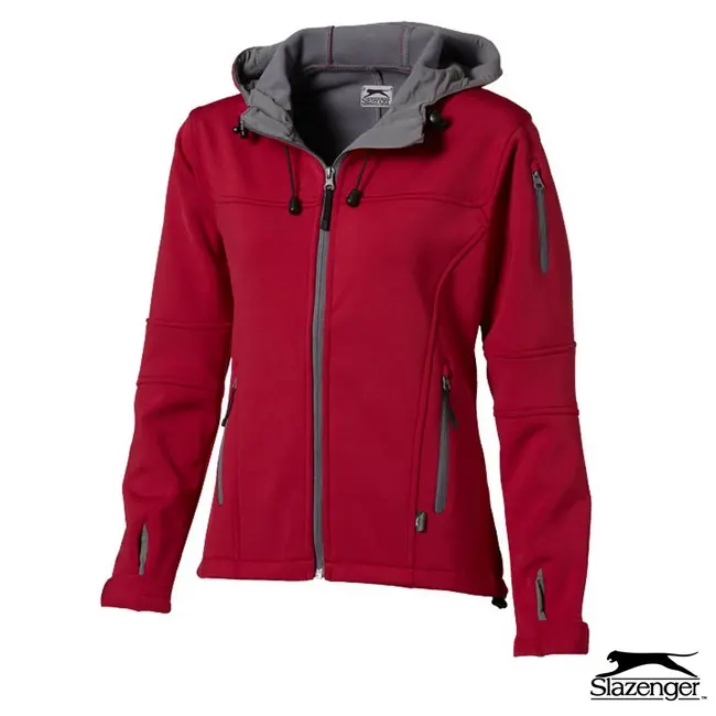 Куртка 'Slazenger' полиэстер флис 'Softshell' Красный Серый 6206-01