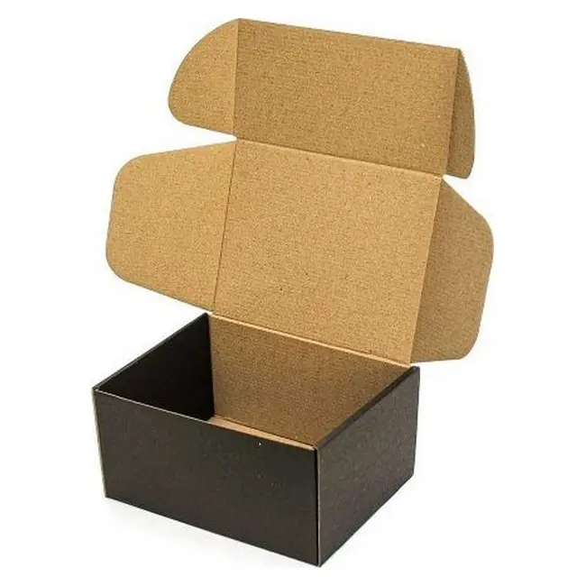 Коробка картонна Самозбірна 190х150х100 мм чорна Черный 13891-05