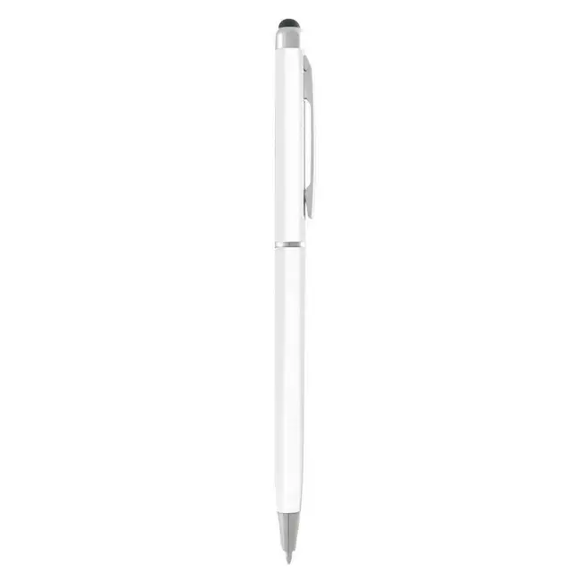 Ручка стилус пластиковая Белый Серебристый 3825-07