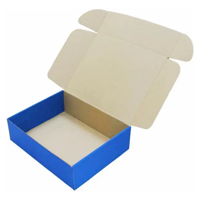 Коробка картонная Самосборная 300х240х90 мм синяя