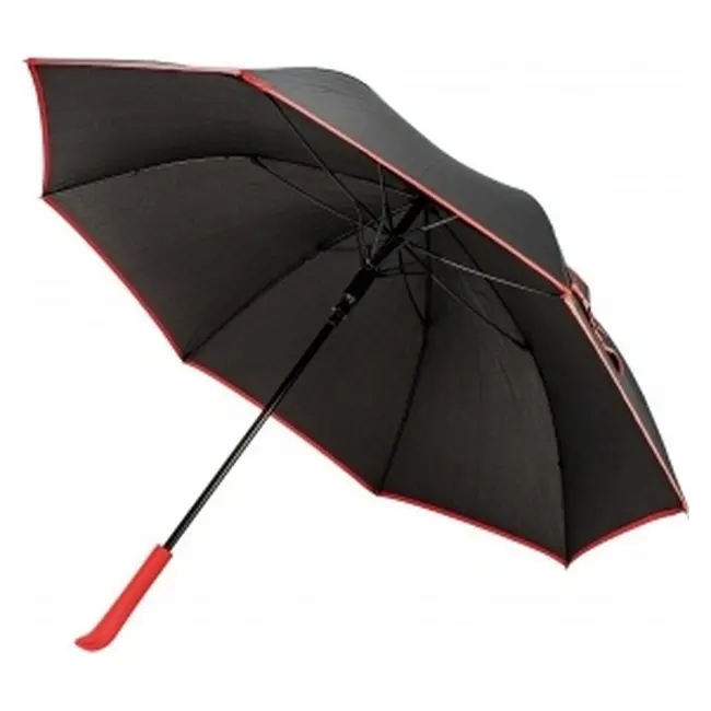 Зонт трость Красный Черный 12632-01