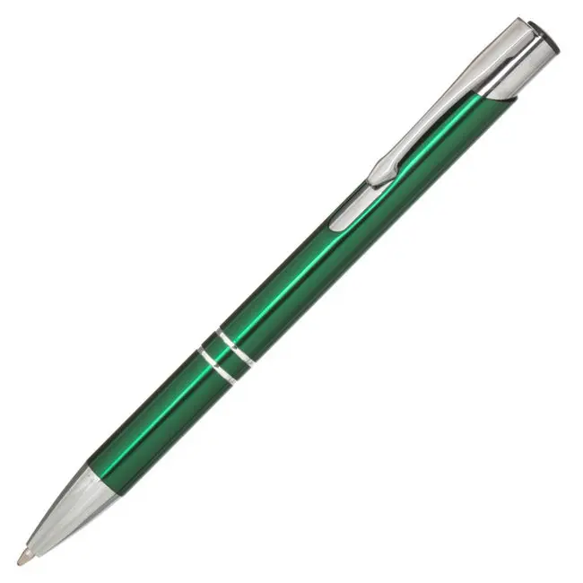 Ручка металева з насічками Серебристый Зеленый 7079-02