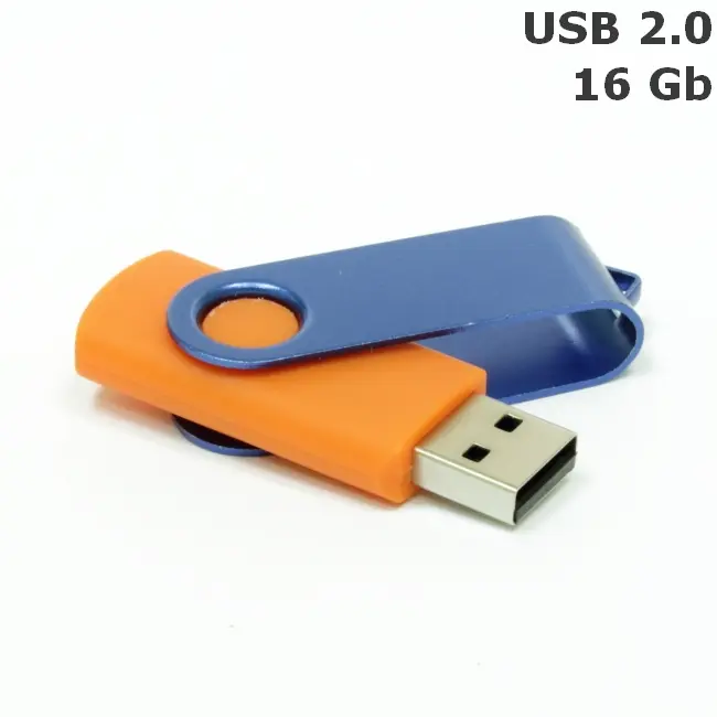 Флешка 'Twister' 16 Gb USB 2.0 Оранжевый Синий 3675-21