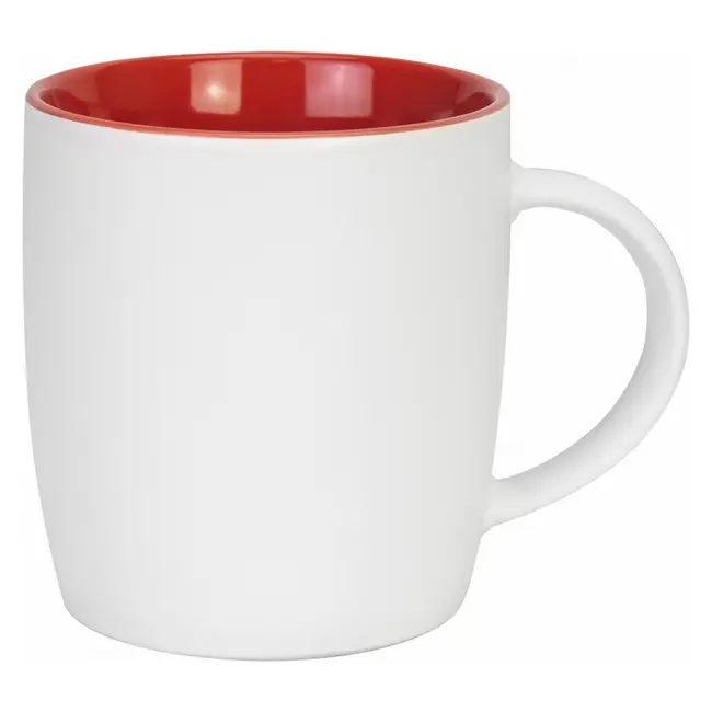 Чашка керамическая 320мл Белый Красный 13730-02