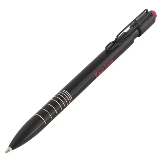 Ручка стилус метал Серебристый Красный Черный 12236-01