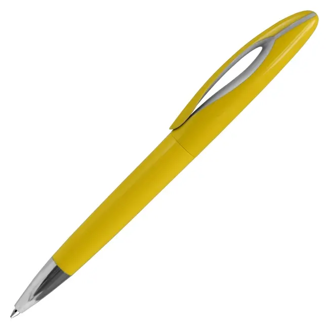 Ручка шариковая пластиковая 'Florida' Серый Желтый Серебристый 15033-02