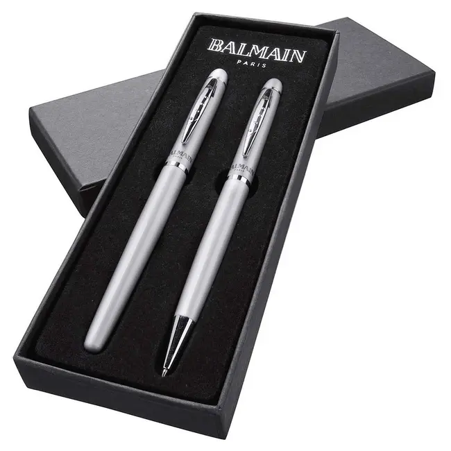 Набор 'Balmain' 'Arles' шариковая ручка и роллер Серебристый 1061-03