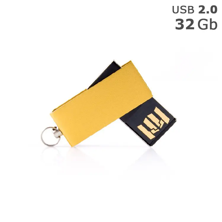Флешка 'GoodRAM' 'CUBE' под логотип 32 Gb USB 2.0 золотистая