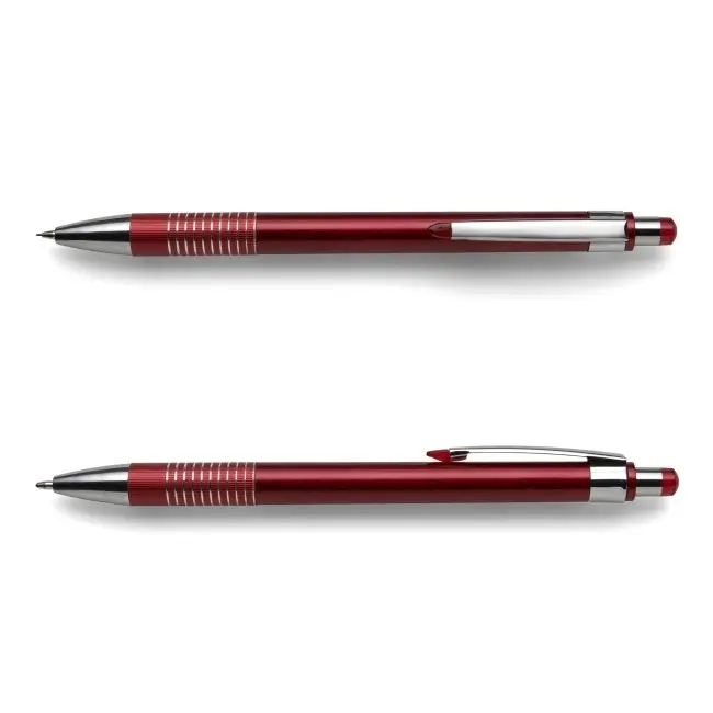 Набор - шариковая ручка и карандаш Бордовый Серебристый 6431-03