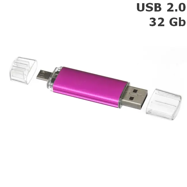 Флешка 'Dandy Double' 32 Gb USB 2.0 Фиолетовый 8689-06