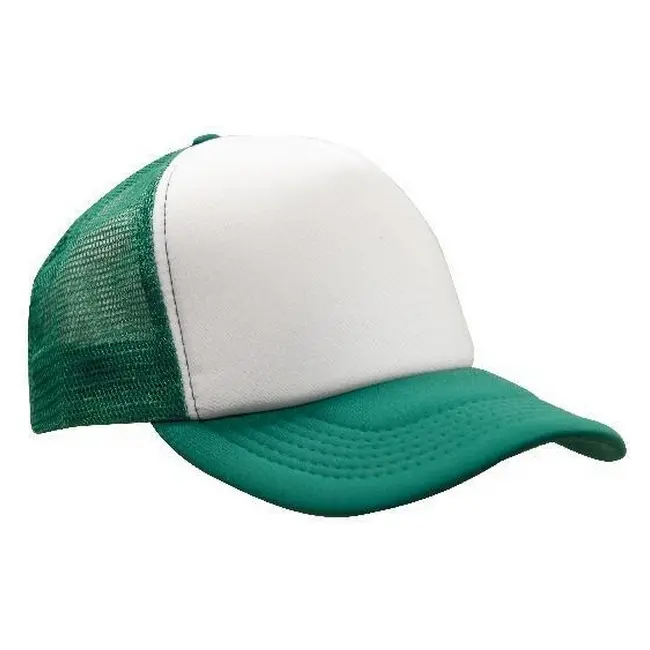 Кепка 'HeadWear' 'Truckers Mesh Cap' Emerald-White Белый Зеленый 6944-04