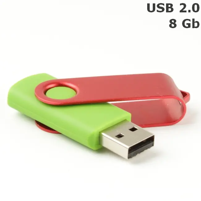 Флешка 'Twister' 8 Gb USB 2.0 Красный Зеленый 3673-117
