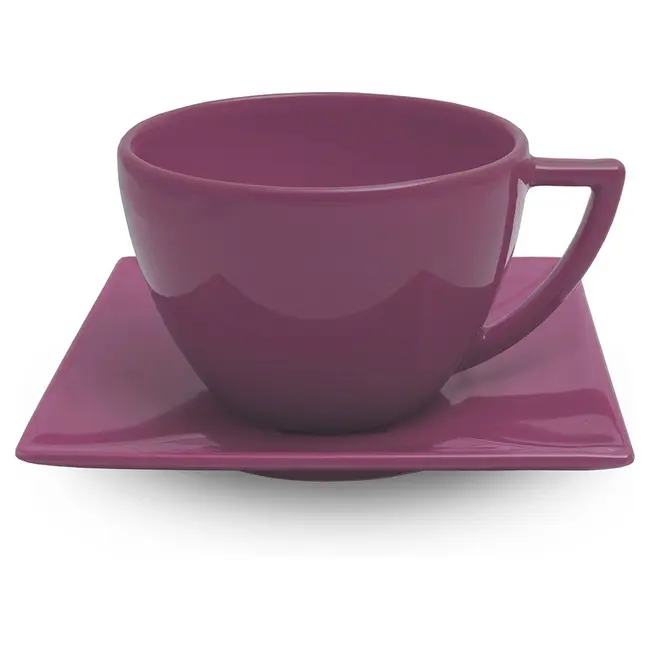 Чашка керамічна Peru S з блюдцем 520 мл Фиолетовый 1799-06