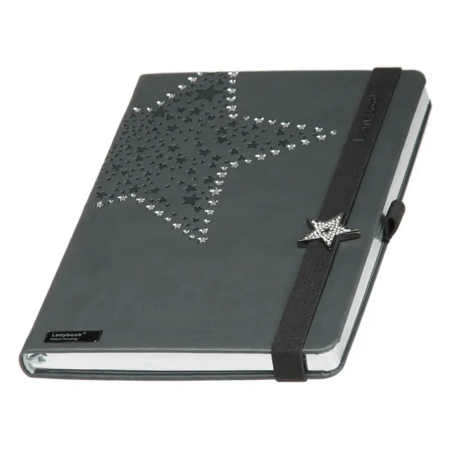 Записна книжка A5 'LanyBook' в клітинку білий блок Серебристый Серый 6219-01