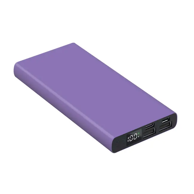 Універсальна мобільна батарея Powerbank 'Model A' 10000 mAh Фиолетовый Черный 5482-19