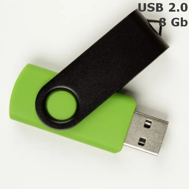Флешка 'Twister' 8 Gb USB 2.0 Черный Зеленый 3673-126