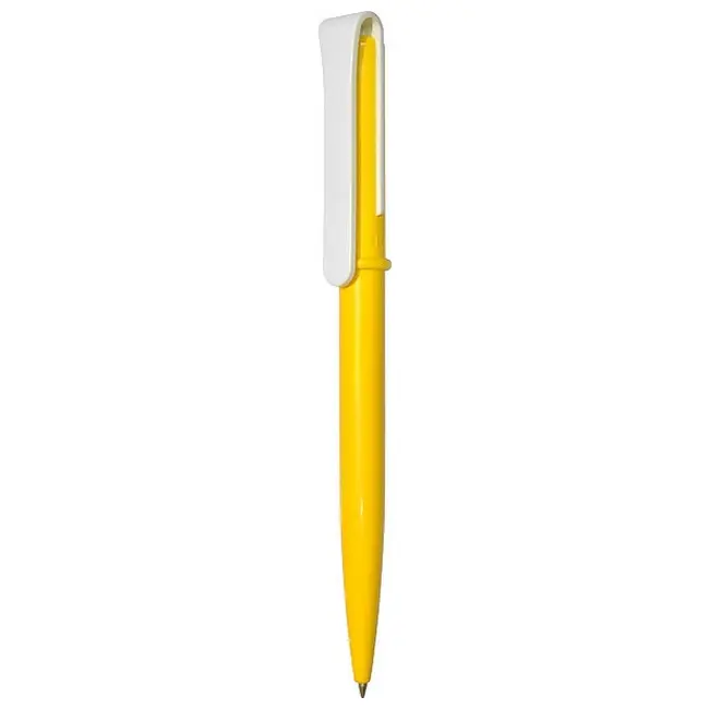 Ручка Uson пластикова з поворотним механізмом Желтый Белый 3911-14