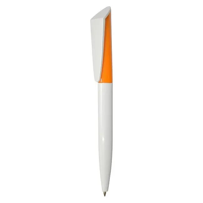 Ручка 'Uson' пластикова пише чорним Белый Оранжевый 3910-122