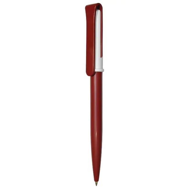 Ручка Uson пластиковая с поворотным механизмом Белый Бордовый 3911-09