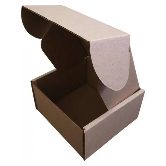 Коробка картонна Самозбірна 100х100х55 мм бура Коричневый 10107-01