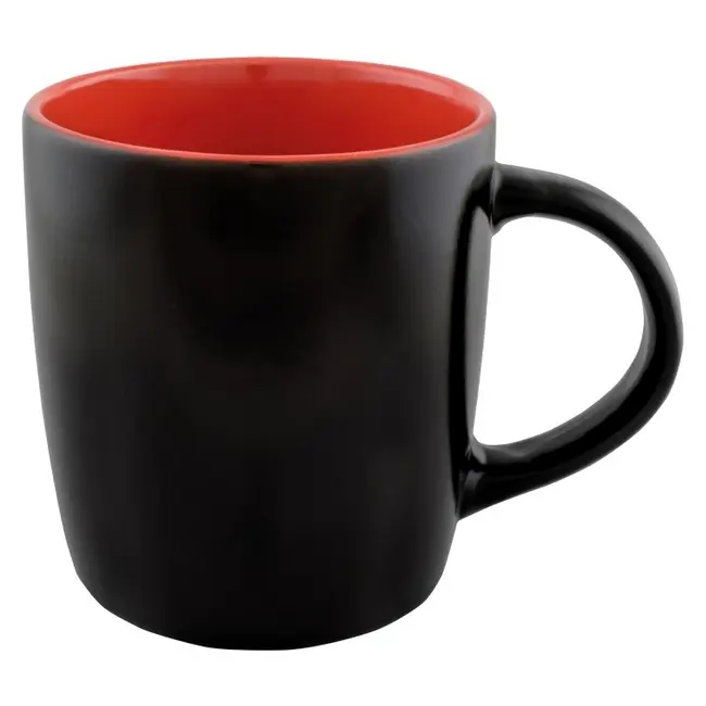 Чашка керамическая 350 мл Черный Красный 8751-02