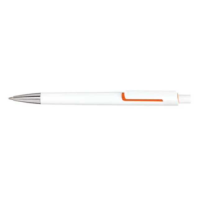 Ручка пластикова Белый Оранжевый Серебристый 2793-04