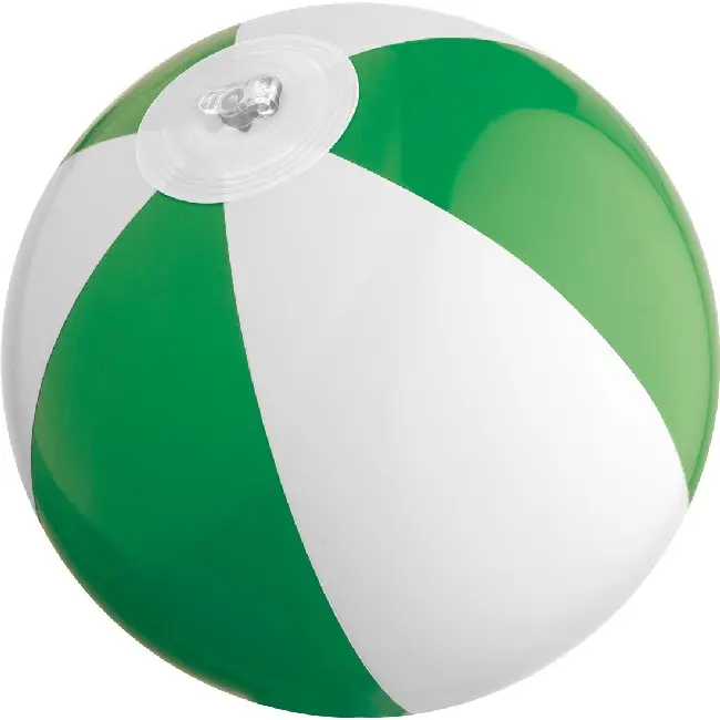Маленький пляжний м'яч діаметром 14 см Белый Зеленый 5322-02
