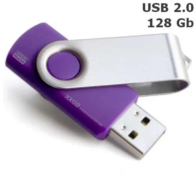 Флешка 'GoodRAM' 'TWISTER' 128 Gb USB 2.0 фіолетова Фиолетовый Серебристый 6376-02