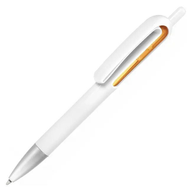Ручка пластиковая Vienna Белый Серебристый Оранжевый 6952-03