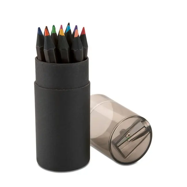Набір 12 кольорових олівців 'BLOCKY' Черный 15176-01