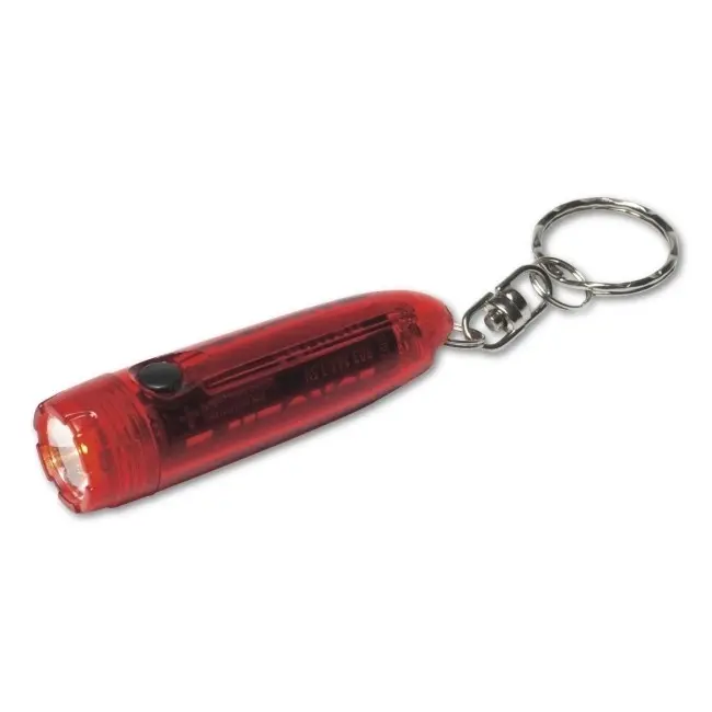 Брелок фонарик прозрачный красный Прозрачный Красный 4646-02