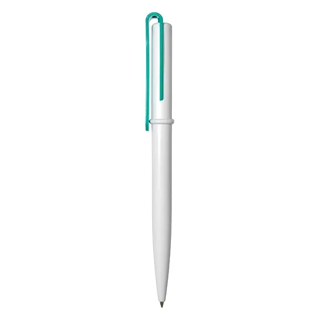 Ручка 'Uson' пластикова з поворотним механізмом Белый Зеленый 3911-64