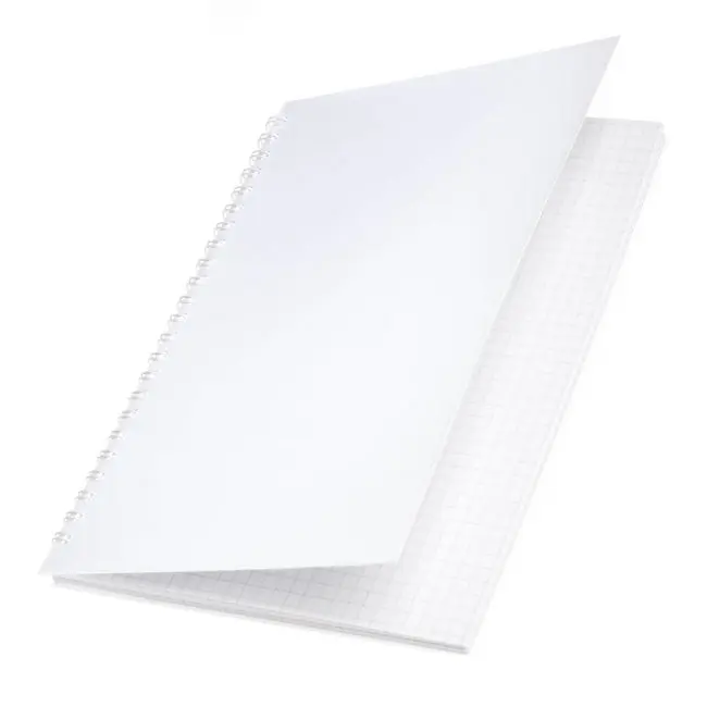 Блокнот А5 з пластиковою обкладинкою білий 50 арк Белый 10104-01