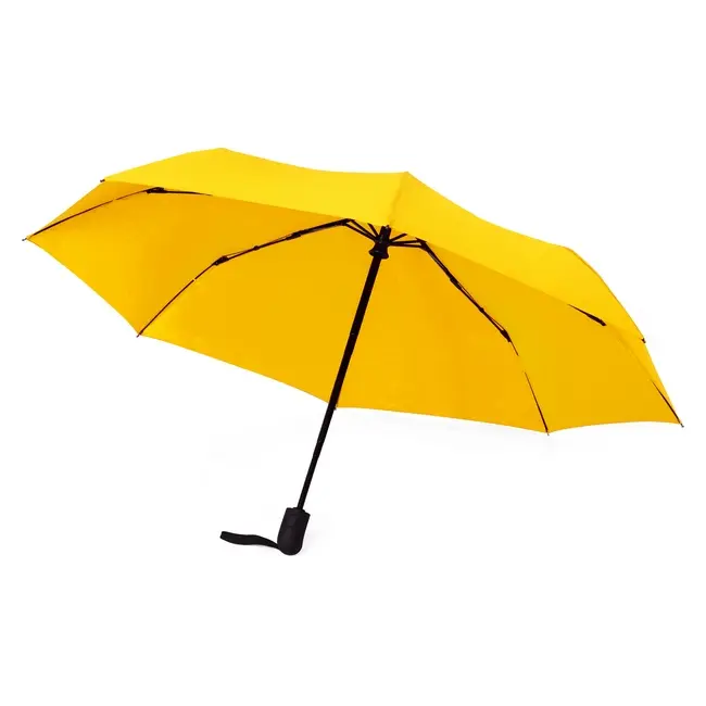 Зонт складной автомат Желтый Черный 13595-02