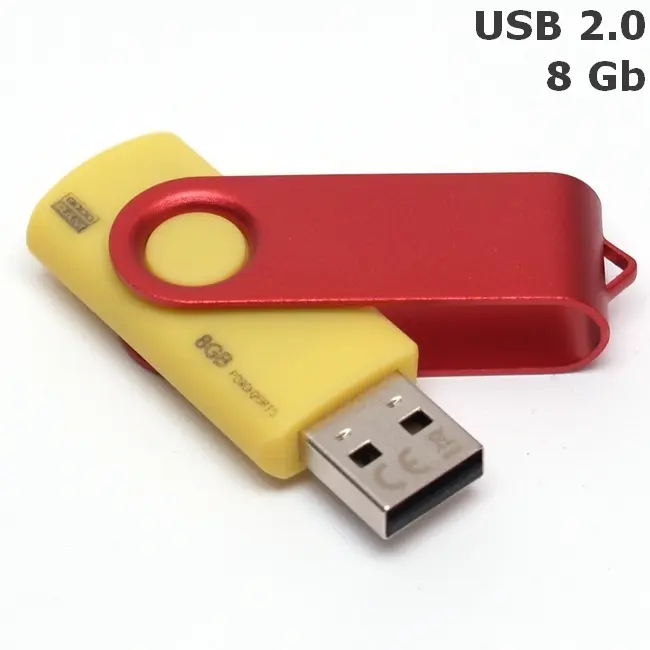 Флешка 'GoodRAM' 'Twister' под логотип 8 Gb USB 2.0 желто-красная Желтый Красный 4931-15