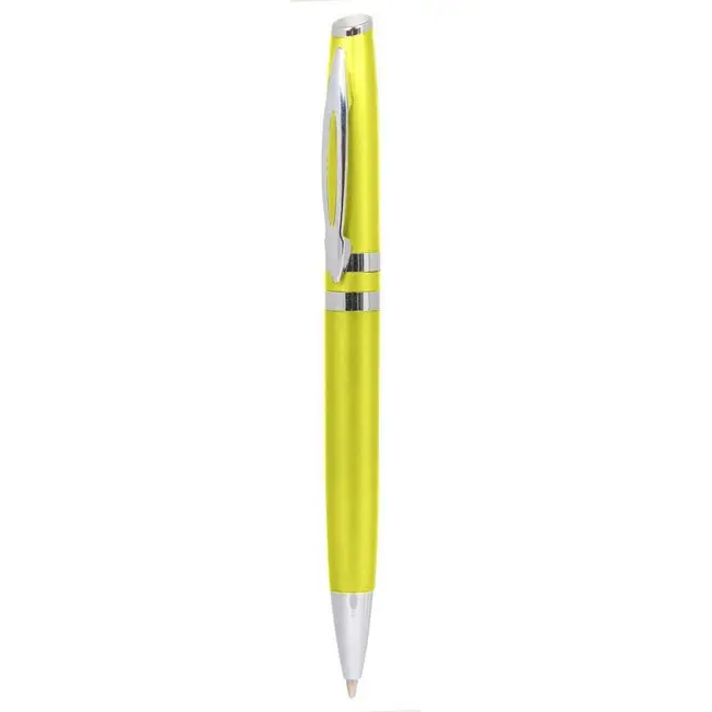 Ручка пластикова матова Серебристый Желтый 3822-05