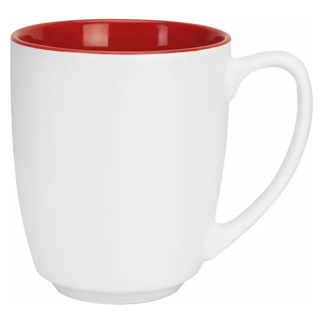 Чашка керамическая 350мл Красный Белый 13731-02