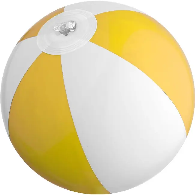 Маленький пляжний м'яч діаметром 14 см Желтый Белый 5322-03