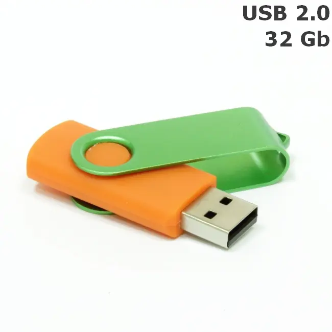 Флешка 'Twister' 32 Gb USB 2.0 Оранжевый Зеленый 8692-19