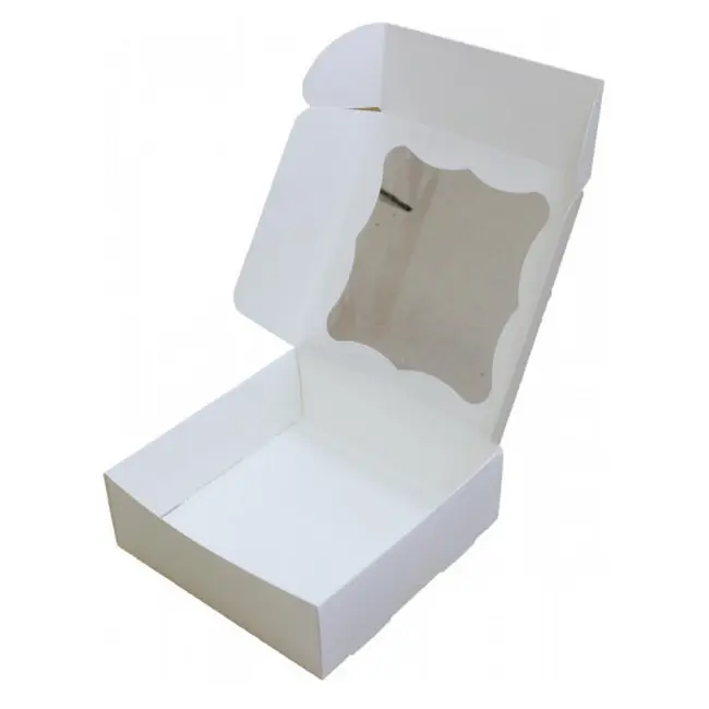 Коробка картонна Самозбірна 200х200х70 мм біла Белый 13900-02