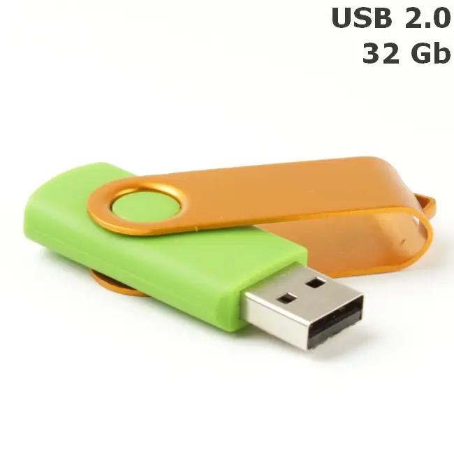 Флешка 'Twister' 32 Gb USB 2.0 Золотистый Зеленый 8692-115