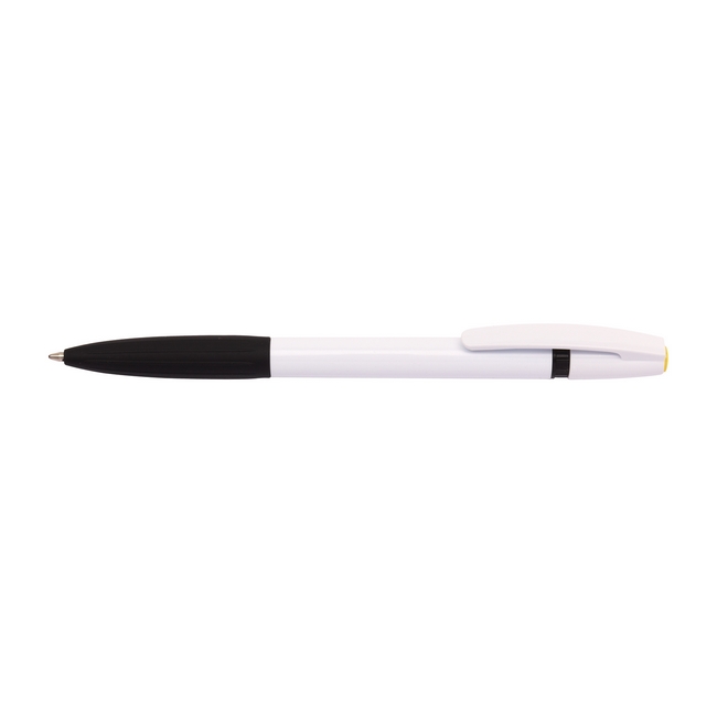 Ручка пластиковая Белый Черный 2756-02