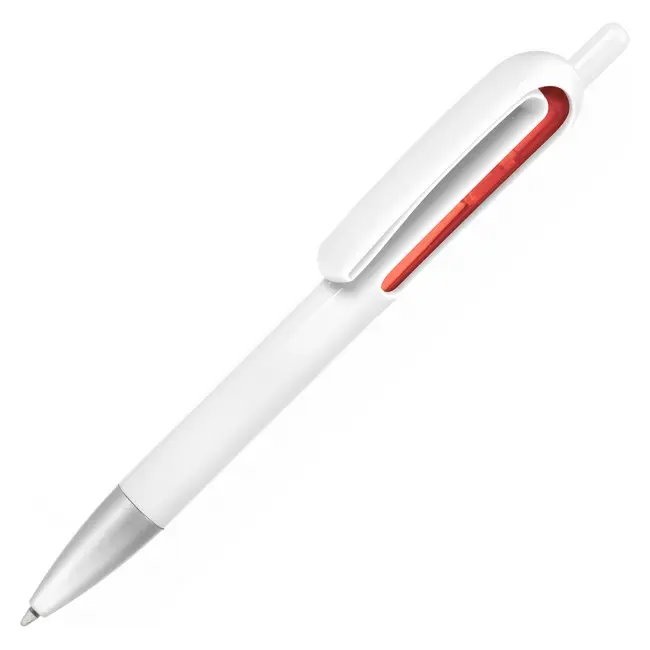 Ручка пластиковая Vienna Серебристый Белый Красный 6952-04