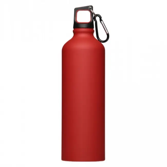 Бутылка для воды алюминиевая 750 мл Черный Красный 12295-03