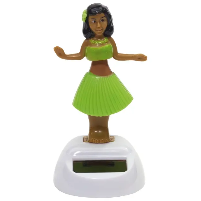 Танцующая девочка на солнечных элементах декоративная Коричневый Белый Зеленый 2386-02
