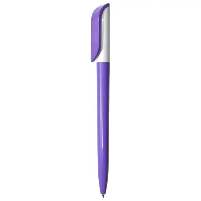 Ручка Uson пластикова з поворотним механізмом Белый Фиолетовый 3925-46