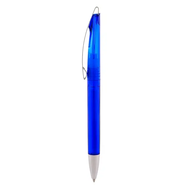 Ручка пластиковая Серебристый Синий 1875-01