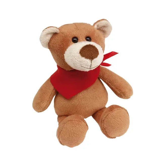 Іграшка плюшевий ведмідь Коричневый Красный Белый 2450-01