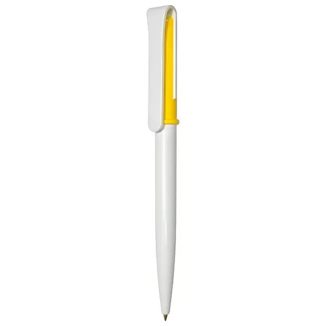 Ручка Uson пластиковая с поворотным механизмом Белый Желтый 3911-06